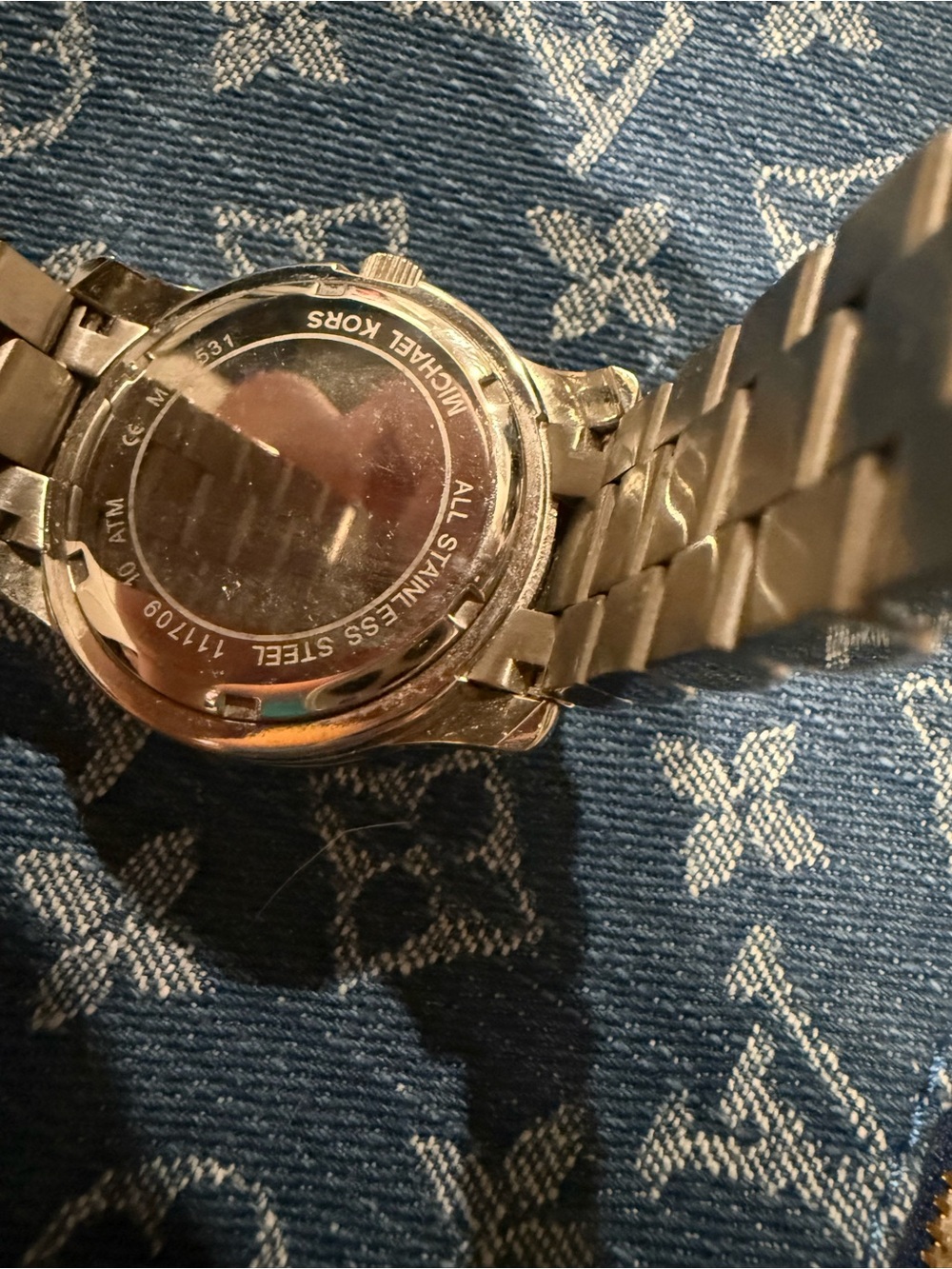 Michael Kors Sterling Silver Crystal Accent Women's Watch - Picture 5 of 5